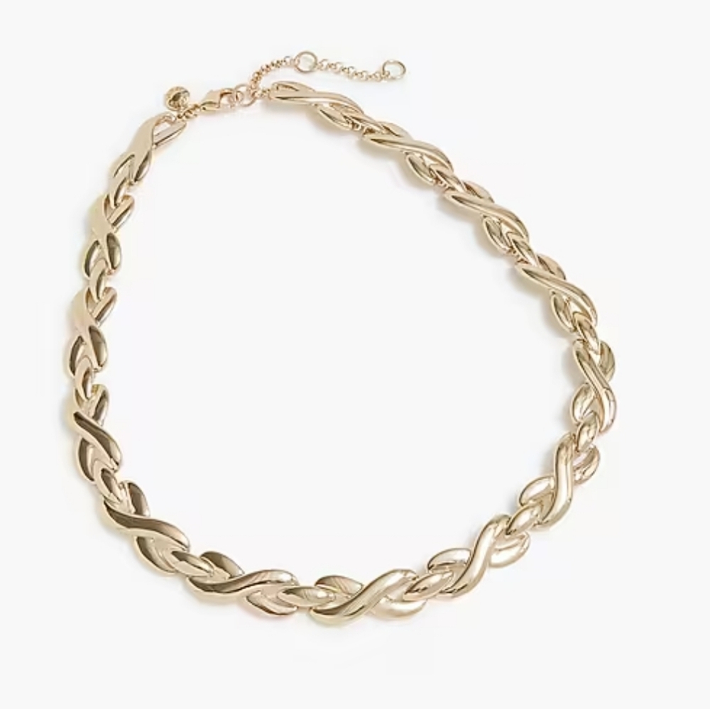 J. Crew Twisted Gold Necklace